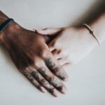 celebrity couple holding hands